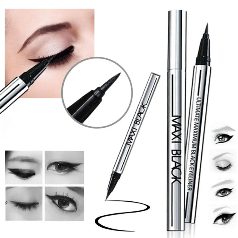 Eyeliner Quick-drying Waterproof Not Smudge-free Eyeliner Liquid Silver Red Tube All Day High Waterproof Makeup Liquid Eye Liner