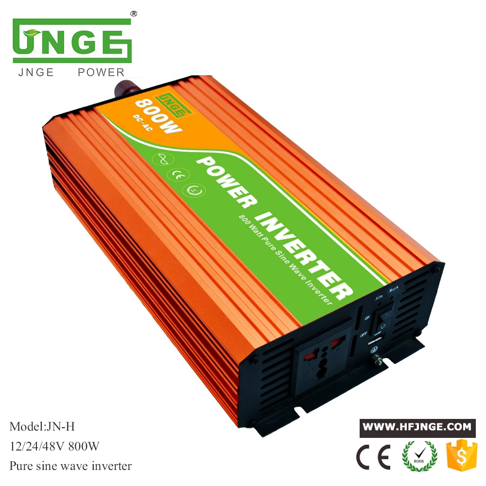 

JNGE peak power 1600W off grid 800W 12V 24V 220V pure sine wave solar power inverter