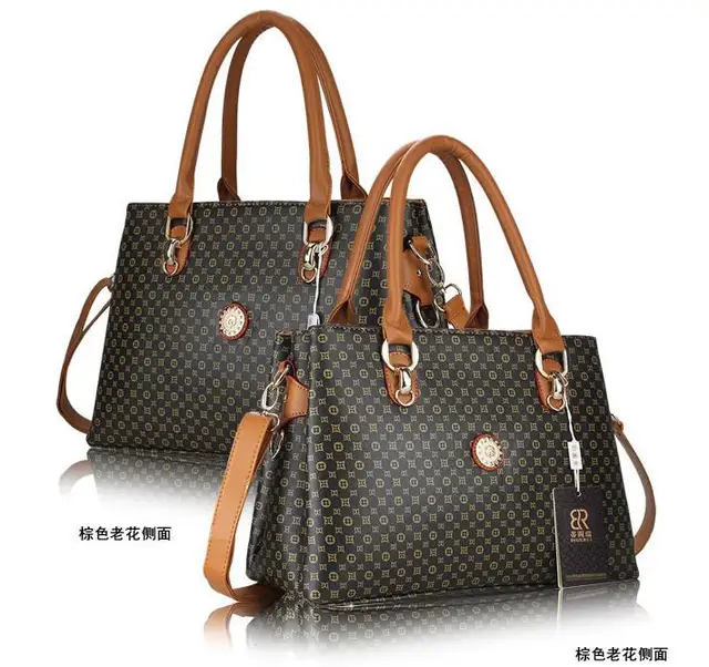 the elderly mother middle aged female fashion package bag big handbags