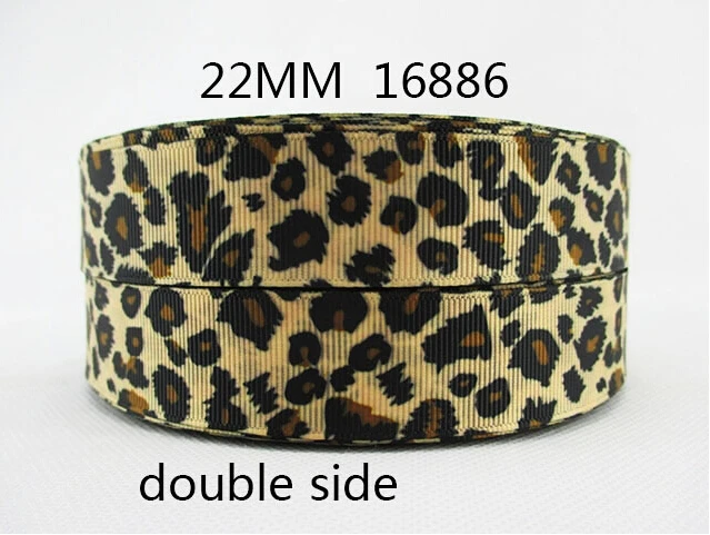 

(5yds per roll) 5Y16886 tape 7/8" double side grosgrain printed ribbon Garment accessories Hair ribbon picture color