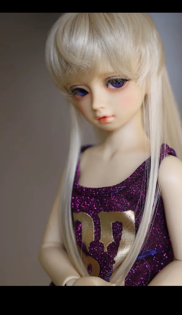 BJD кукла парики молоко Золотой длинные волосы парики для 1/3 1/4 BJD DD SD MSD кукла высокотемпературный провод волосы парики кукла