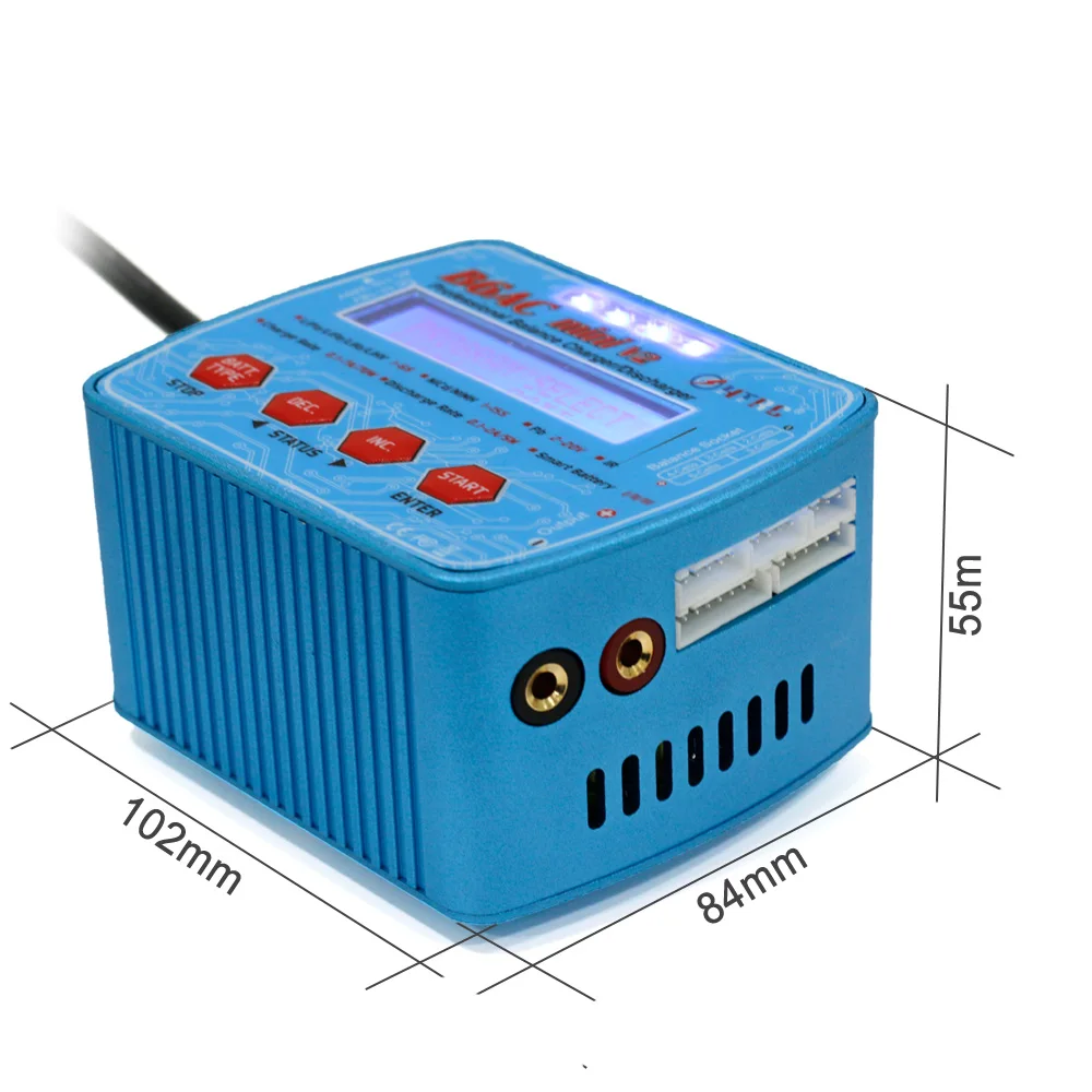 HTRC зарядное устройство iMax B6AC Mini V2 80 Вт 7A цифровой карманный RC Баланс Lipo Lihv LiIon LiFe NiCd NiMH батарея Dis зарядное устройство