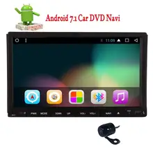 2 din GPS Navigation Android 7.1 Car DVD Player Radio Stereo support USB/SD FM AM RDS Radio Receiver Wifi free rear Camera