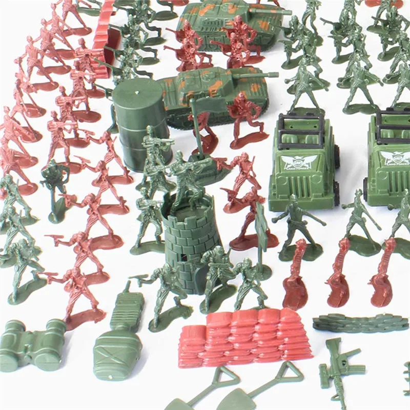 307 Pcs Children's Military Model Toy Army Men Combat Special Forces Action Figures Sand Table Toy Set