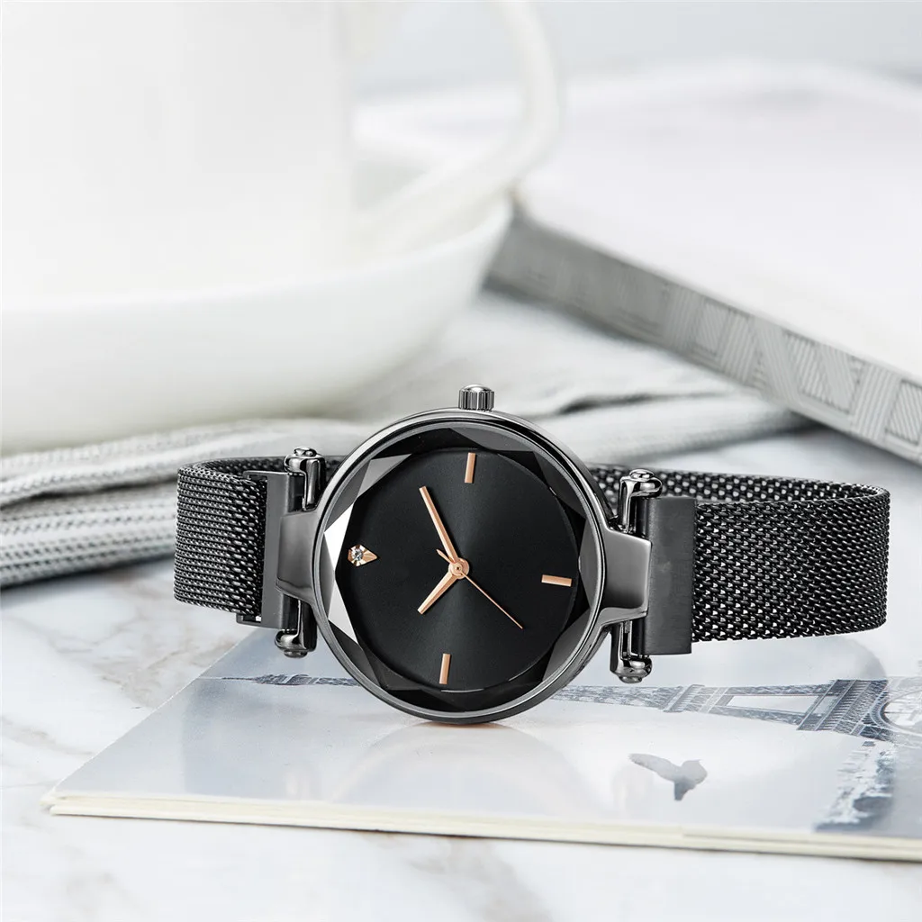 Reloj mujer, высококачественные новые часы, женские вибрирующие сетчатые часы с Красной сеткой, трендовые кварцевые часы Orologio da donna relogio#10