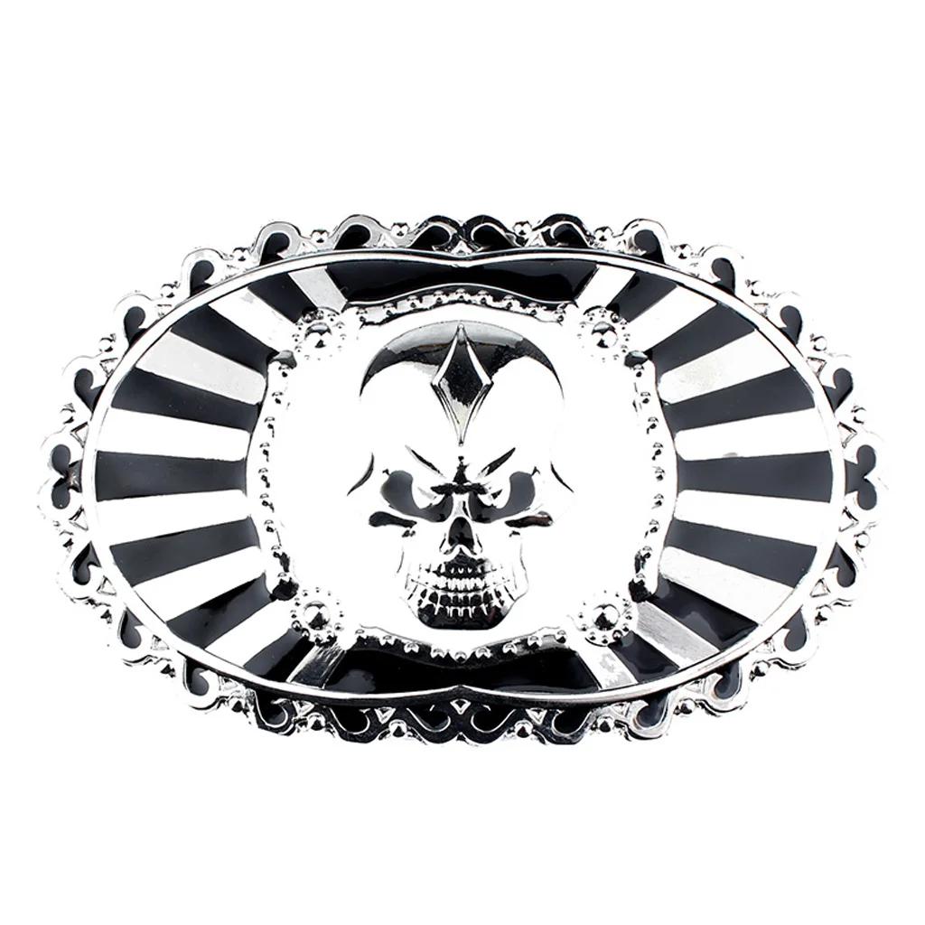 2pcs Cowboy Western Skull Skeleton Head BIKER TO THE BONE Belt Buckle Men/'s