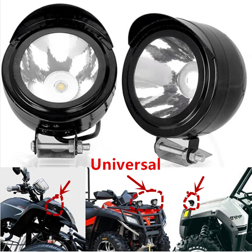 2PCS/Pair Universal Electric Motorcycle Lamp LED Fog Spot Light