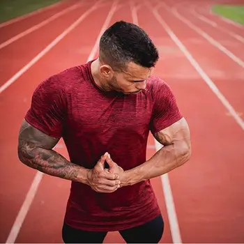 

Compression Quick dry Shirts Mens Gyms Fitness T-shirt Skinny Tee shirt Tops Male Summer Jogger Workout Crossfit Brand Clothing