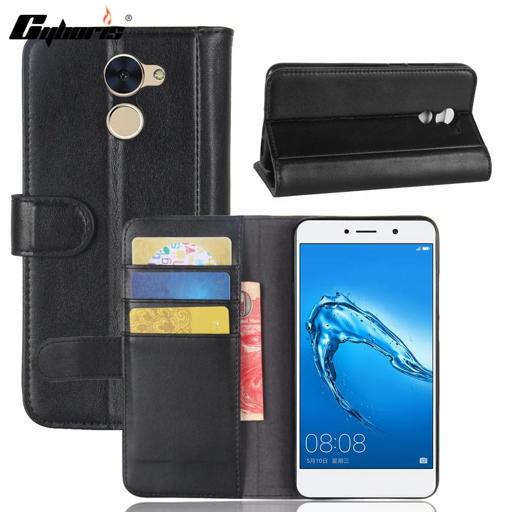 CYBORIS для huawei Y7 Prime чехол из натуральной кожи чехол для huawei Enjoy 7 Plus откидная крышка для huawei Enjoy 7 Plus Y7 Prime чехол