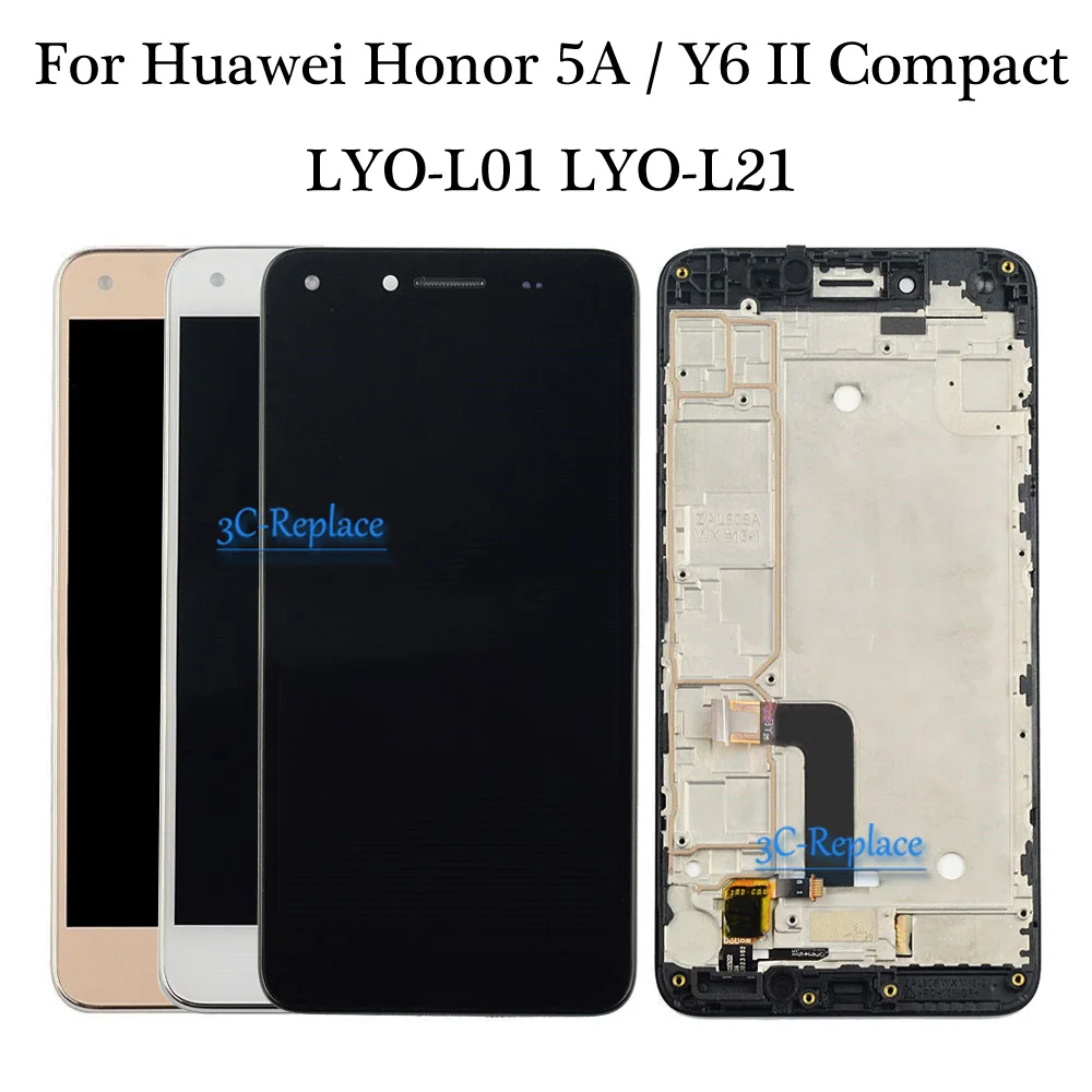 5 0 дюйма для Huawei Honor 5A Y6 II компактный полный ЖК дисплей с сенсорным экраном и