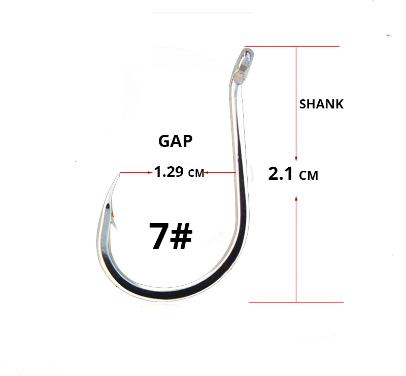 50pcs/ Lots octopus Fishing hooks set high quanlity circle hook for carp fishing and live bait fishhooks wholesale tackle set - Цвет: 7