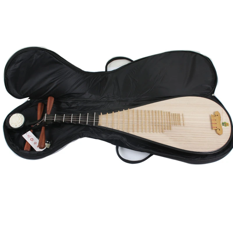 Chinese lute Pipa Dunhuang merk 572 Nationale String Instrument Pi pa Volwassen spelen 102 cm pipa platane hout met pipa tas Chinese lute Pipa Dunhuang merk 572 Nationale String Instrument Pi pa Volwassen spelen 102 cm pipa platane hout met pipa tas