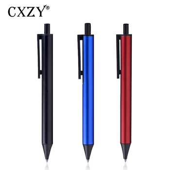 

CXZY 2019 0.5mm black red blue High Metal Ballpoint pen Signature Luxury kawaii Office student writing school Stationery 1Y804