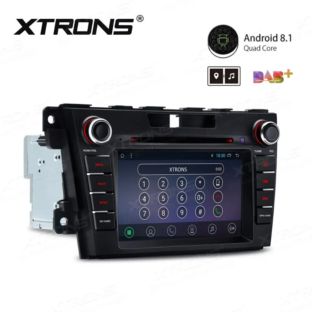 Perfect 7" Android 8.1 Oreo OS Car DVD Multimedia Navigation GPS Radio for Mazda CX-7 2007-2012 with Split Screen Function Support 2