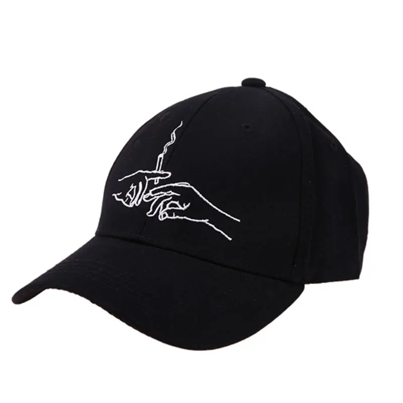 

New Design Hands Smoke Baseball Cap Embroidery Snapback Cap Men Women Dad Hat Gorras Casquette Trucker Cap Brand Baseball Hats