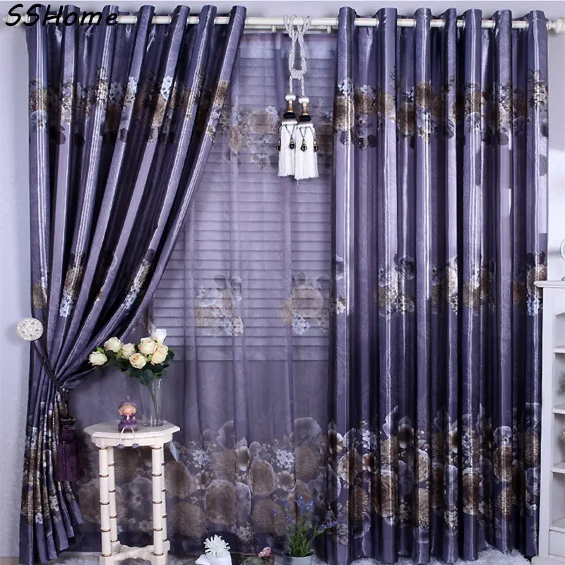 Fabric window curtains fashion dodechedron thickening married finished
