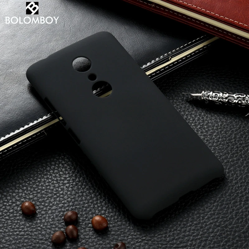 

Bolomboy Business Case For ZTE Axon 7 Case Hard Plastic Matte Black Bags Coque For ZTE Axon7 2017 A2017 Cover 5.5 inch