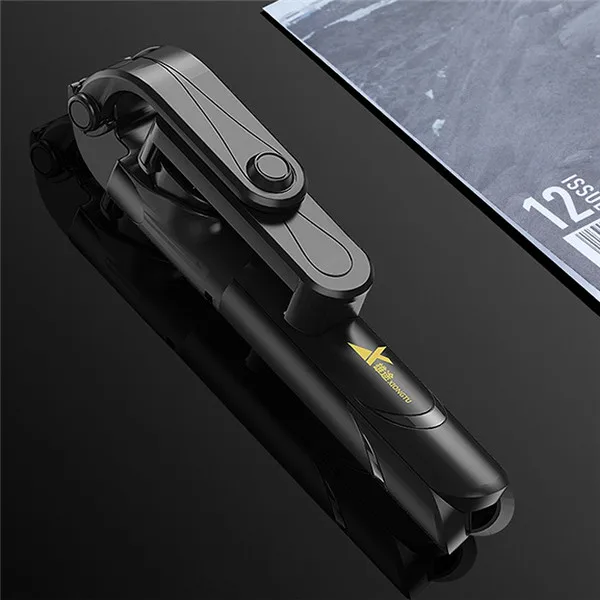 black HAWEEL Многофункциональный Прямая трансляция Мобильный Bluetooth автоспуска полюсный штатив - Цвет: black