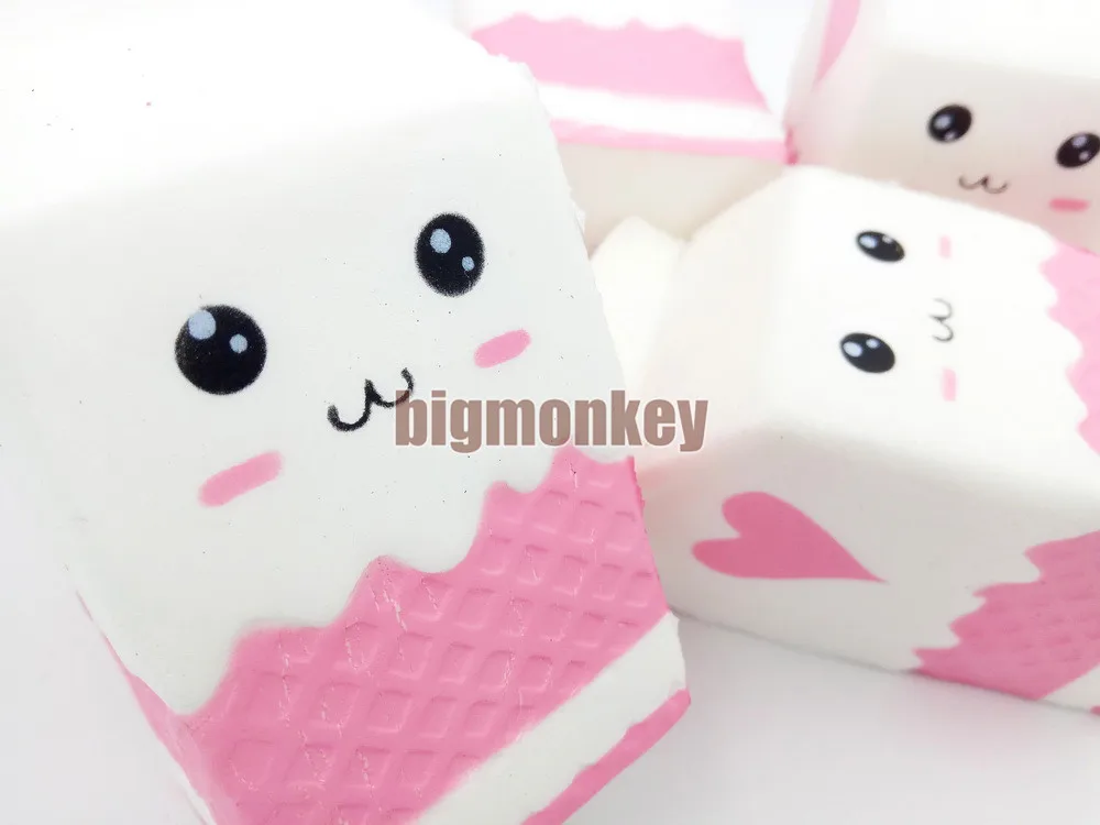 12 см 1 шт. супер медленно поднимающийся милый Kawaii мешок молока Squishy CharmsToy