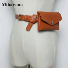Mihaivina простые поясные сумки для женщин модные поясные сумки Удобные мини поясные сумки женские винтажные PU кожаные повседневные мешочки для телефона