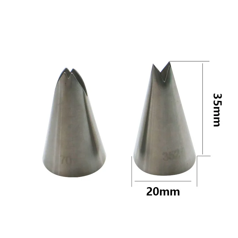  Dropship 13PCS/Set Russian Icing Piping Tips 1 Pcs Silicone Bag 2 Coupler Leaf Nozzles Brush Cupcak - 32845032632