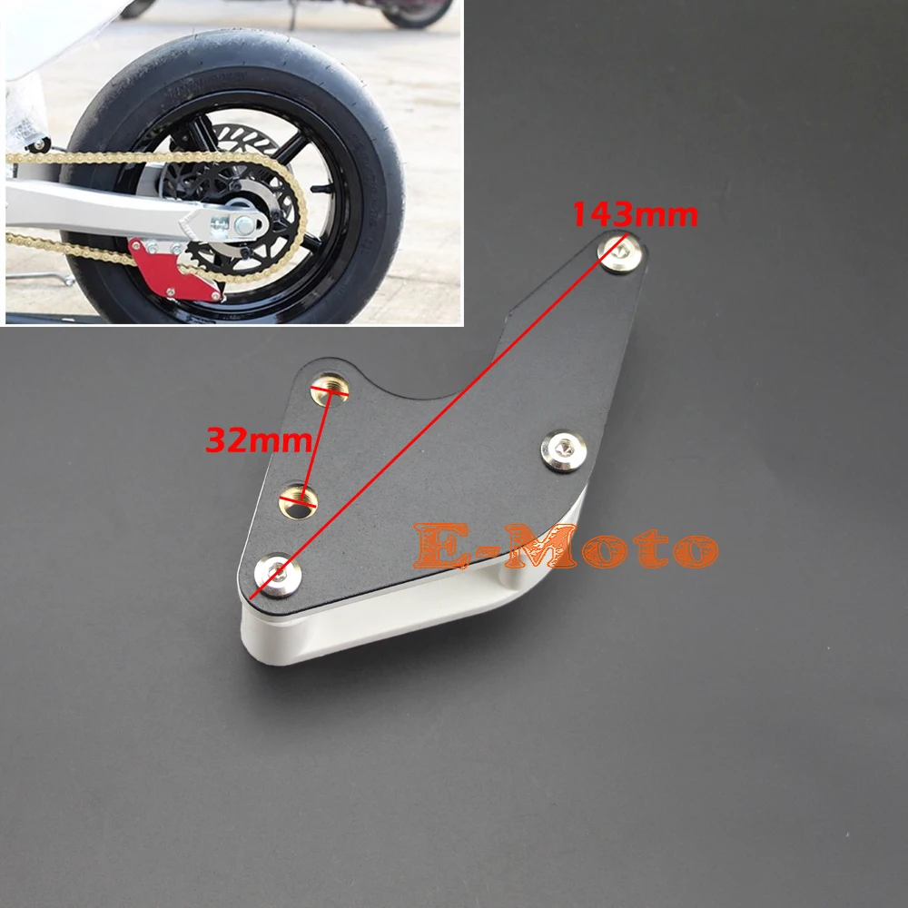 Black Dirt Pit Bike Aluminum Chain Guard Guide For IRBIS ABM KAYO BAJA KLX ATOMIK TTR CRF50 70 new
