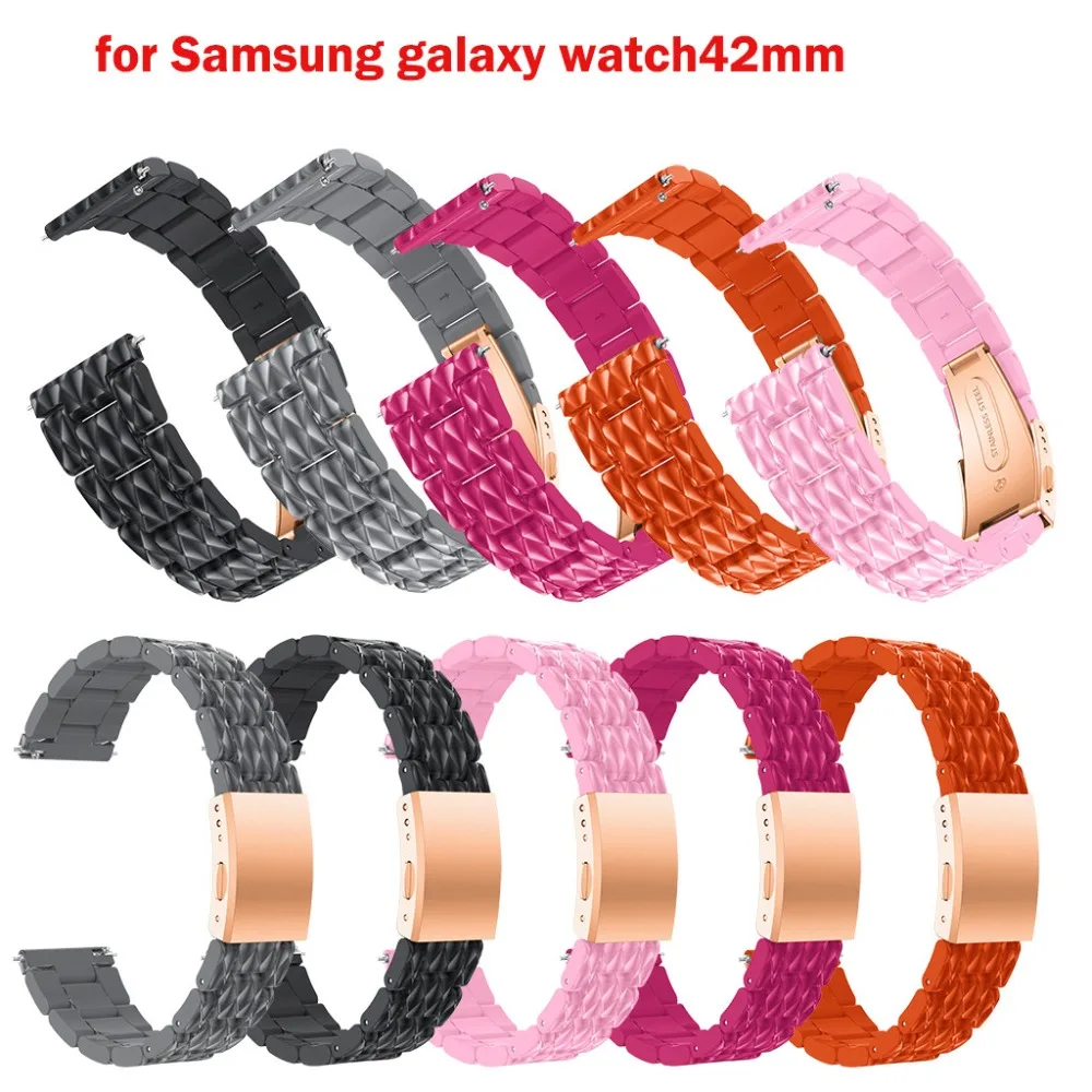Новые женские/мужские часы ремешок для samsung galaxy часы сменный ремешок на запястье роскошный Acetel Смарт часы браслет Аксессуары 42 мм