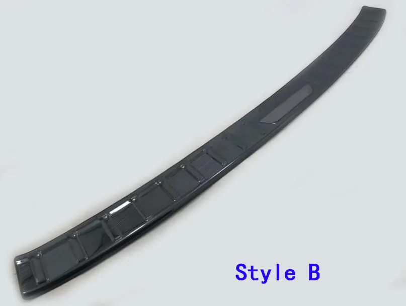 Для Toyota Highlander автомобиля стикер внешний задний бампер обрезки магистрали детектор Нержавеющая сталь Накладка на порог 1 шт - Цвет: Style B