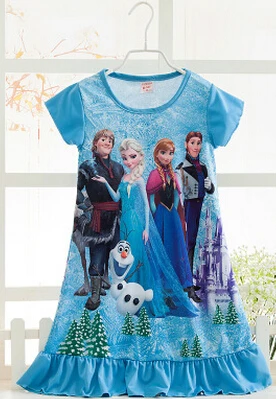 12 цветов, розничная, ночная рубашка с Анной и Эльзой Новинка года, платье принцессы Софии платье Белоснежки праздничное платье детская одежда - Цвет: as picture