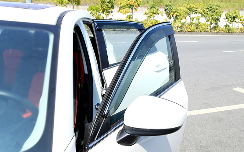 Для Mazda CX-5 CX5 Пластиковый оконный козырек, защита от дождя, защита от солнца, дефлектор, отделка, 4 шт., автомобильный стиль