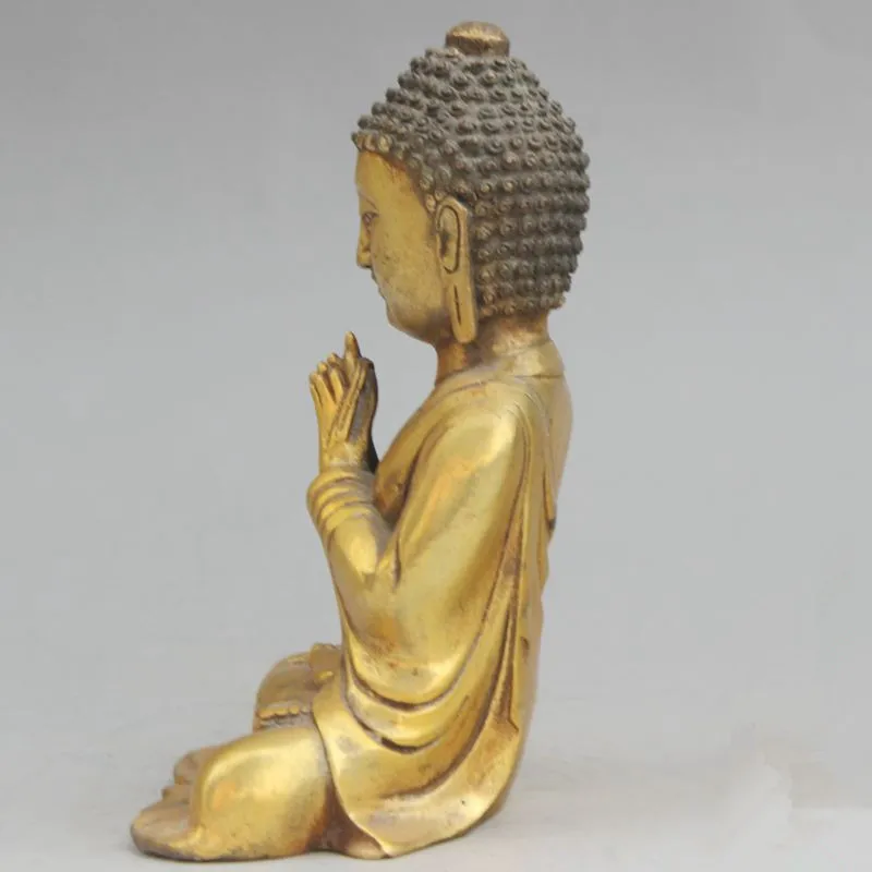 Китайские латунные подарки Amitabha Будда украшения