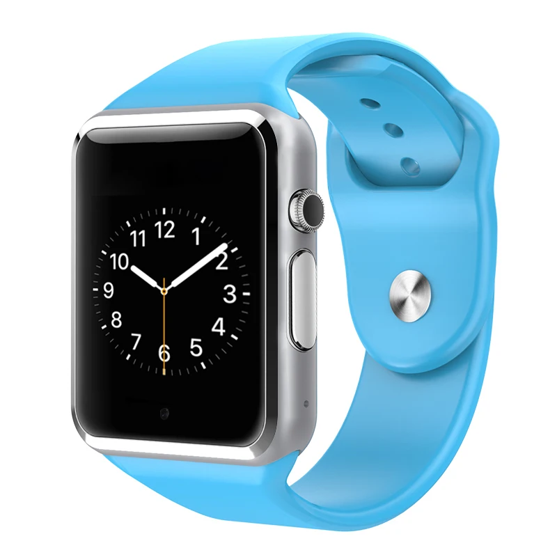 Bluetooth Смарт часы A1 Android телефонный звонок Relogio 2G GSM SIM TF карта камера для iPhone samsung HUAWEI Smartwatch PK Q18 DZ09 - Цвет: Blue