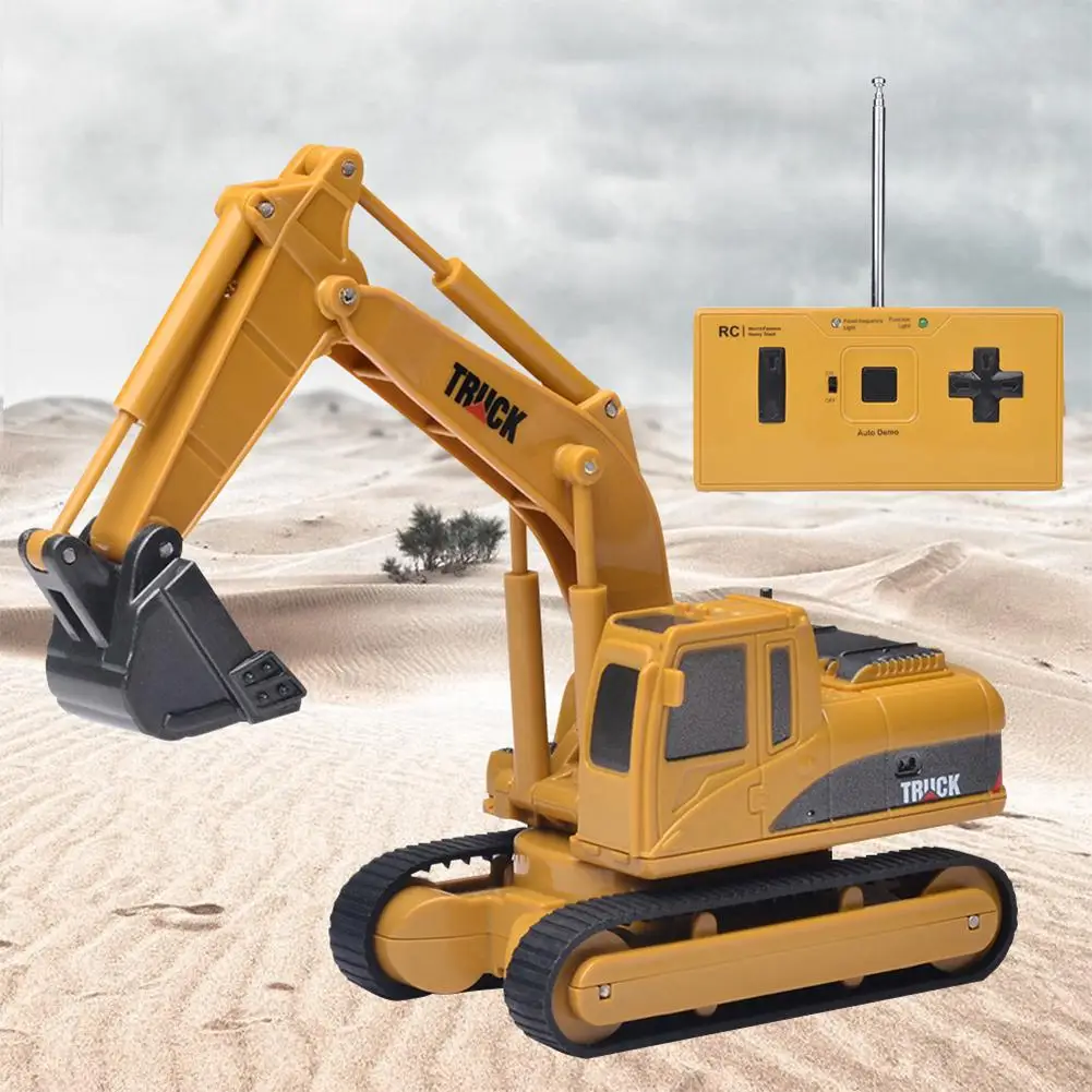 

LeadingStar Mini Simulate Excavator with Remote Control 4-Channel Electric Educational Toy for Boys