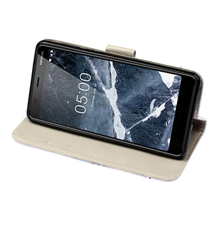 Кожаный флип-чехол для Coque Nokia 5,1 флип-чехол для телефона для Etui Nokia 5 кошелек флип-чехол для Nokia 5,1 панда Книга чехол