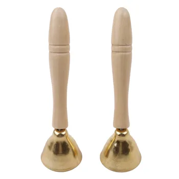 

2Pcs High Quality Infant Kids Percussion Toys Wooden Fun Chidren Tinkle Bell Kids Musical Instruments Educational Preschool Toy