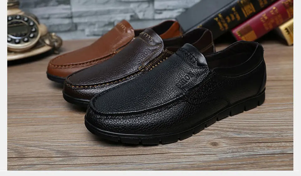 ZJNNK/Лидер продаж; мужские лоферы из натуральной кожи; мужская обувь на плоской подошве ручной работы; повседневная мужская обувь без застежки для отца