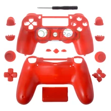 Для PS4 контроллер игры полный корпус на выбор и кнопки однотонный оранжевый JDM-010 JDM-020