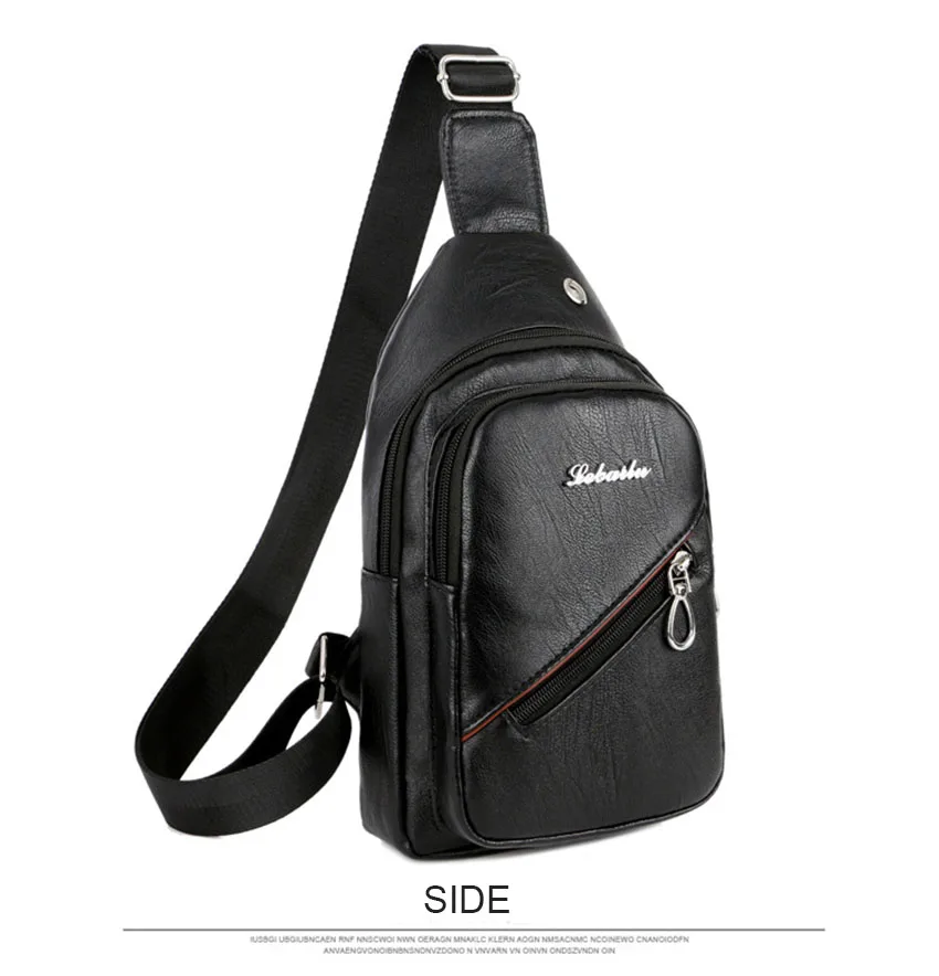 LANZHIXIN наушников отверстие кожа груди мешок Для мужчин Водонепроницаемый Crossbody сумки для Для мужчин Vinatge Anti-theft плеча Для мужчин груди сумка