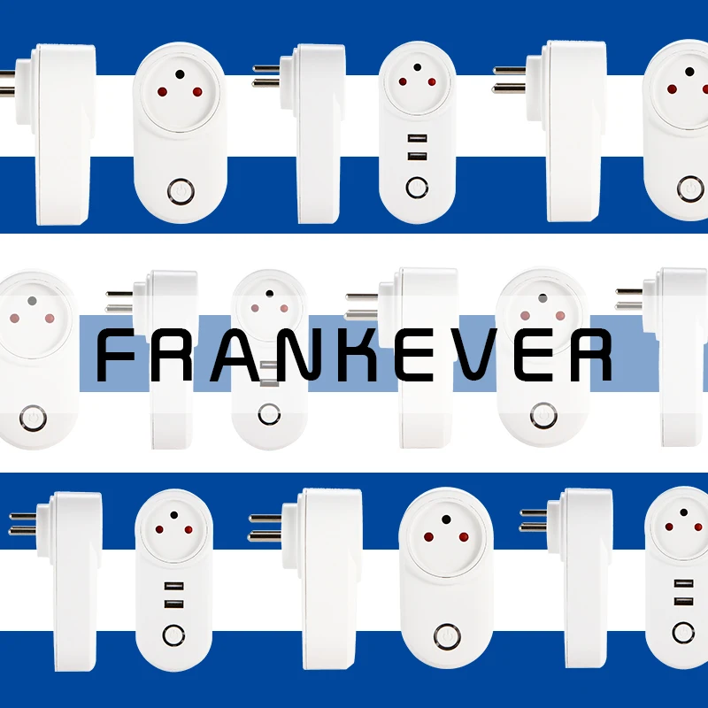 

FrankEver 10PCS Israel Smart Plug AC100-240V WiFi Outlet Intelligent Voice Control Socket Work with Alexa Google home