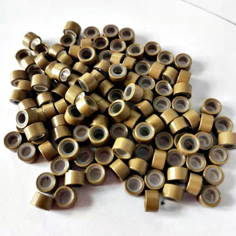 Nano Copper Micro Rings 500 pcs /bag 2.5mm Nano Ring Hair Beads Micro Beads Human Hair Extensions tools 1 bag keratin hair exten