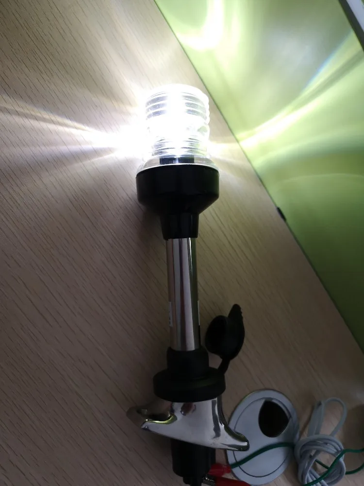 12 V-24 V 2 W светодиодный 21 дюймов 533 мм подключаемого модуля Нержавеющая сталь основание со всех сторон морской катер навигации свет 80284