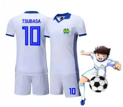 

Custom name Captain Tsubasa Jersey Football Suit Uniform Quick dry fabric Kid Adult size Cosplay Costume T-shirt+Shorts