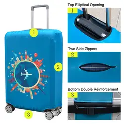 Эластичный тканевый багаж защитный чехол, Suitable18-32 дюймов, тележка Чехол чемодан пылезащитный чехол Аксессуары для путешествий