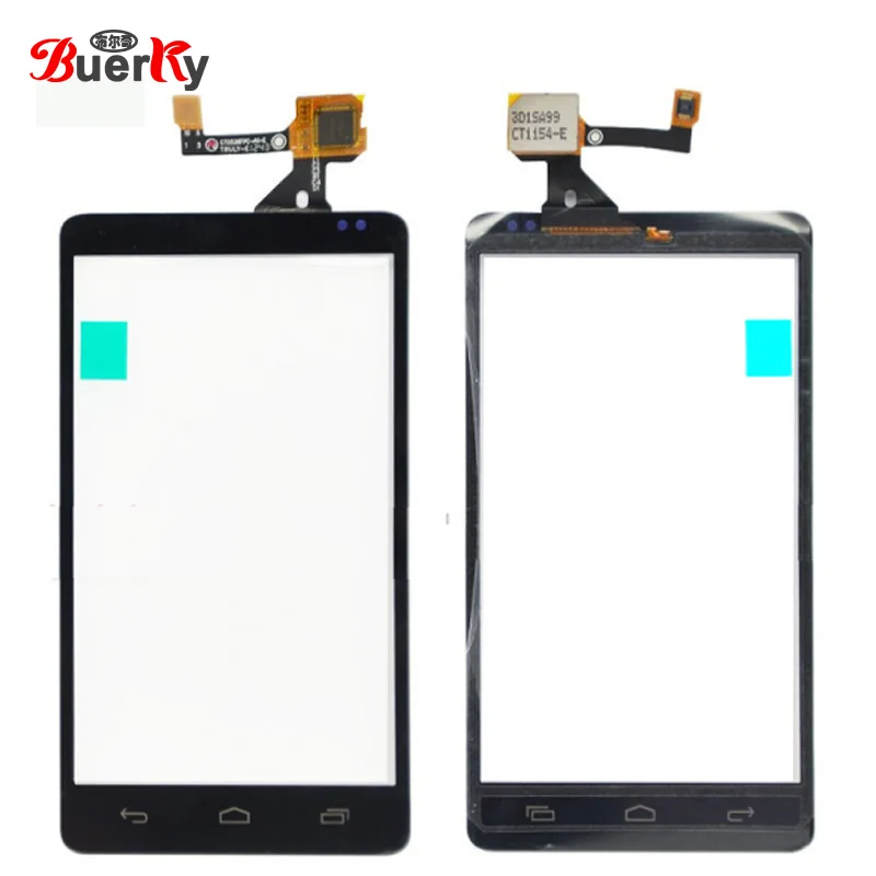 BKparts 5 шт. белый для Alcatel One Touch 993 OT 993D OT993 сенсорный экран стеклянная панель