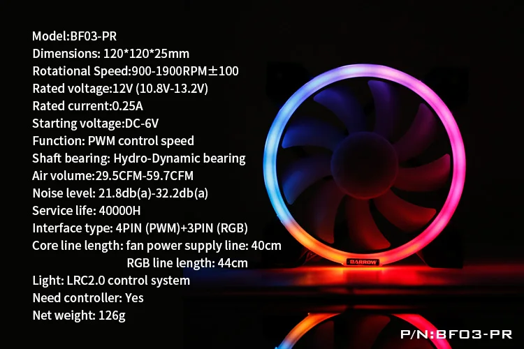 Курган ШИМ RGB вентилятор(120*120 мм 4PIN) с аурой Регулируемый кольцевой светильник гидравлический подшипник для радиатора чехол для компьютера радиатор