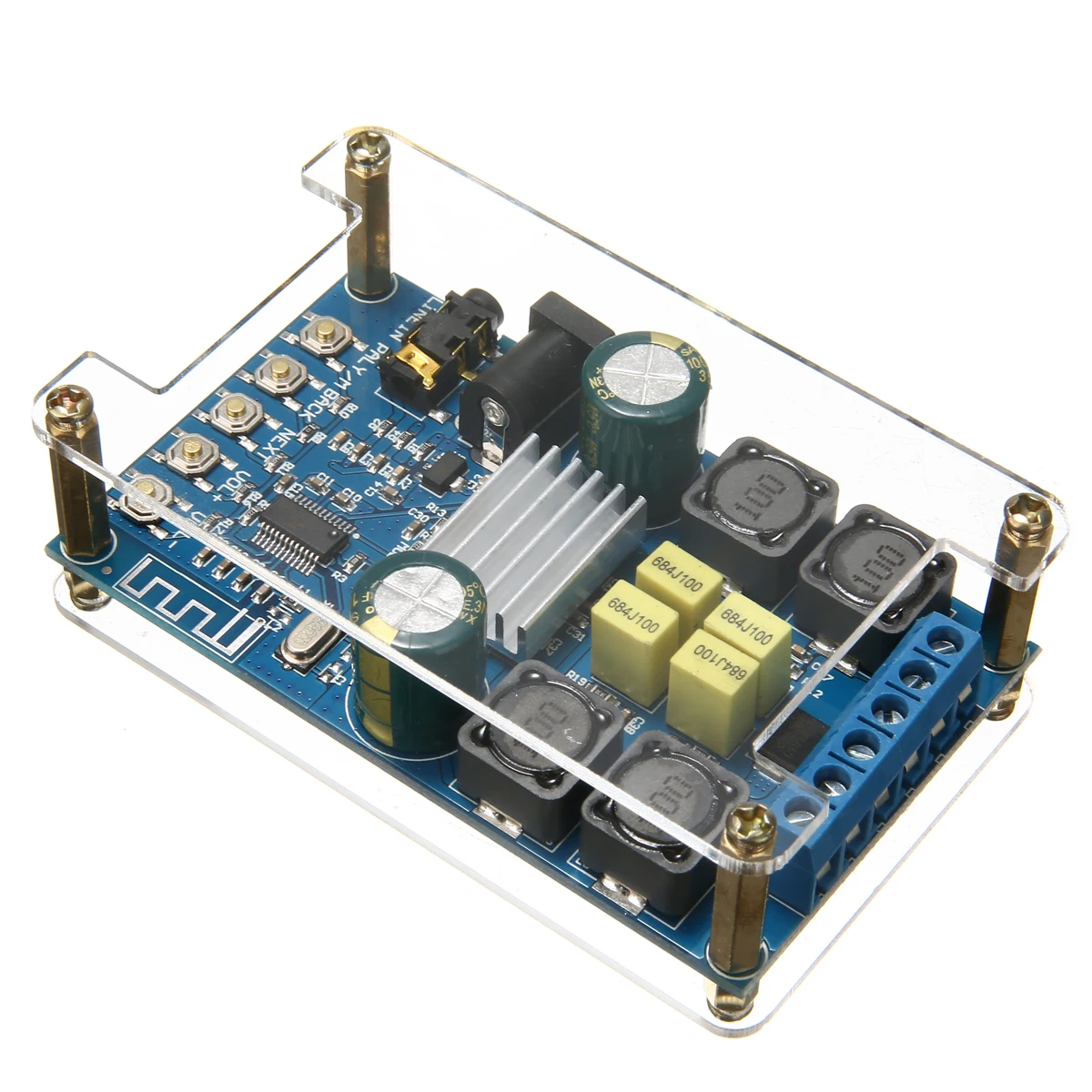 1 шт. прочный 50 Вт * 2 Цифровой усилитель с Bluetooth модуль 2 канала DC4.5-27V Плата усилителя без звука усилитель доска