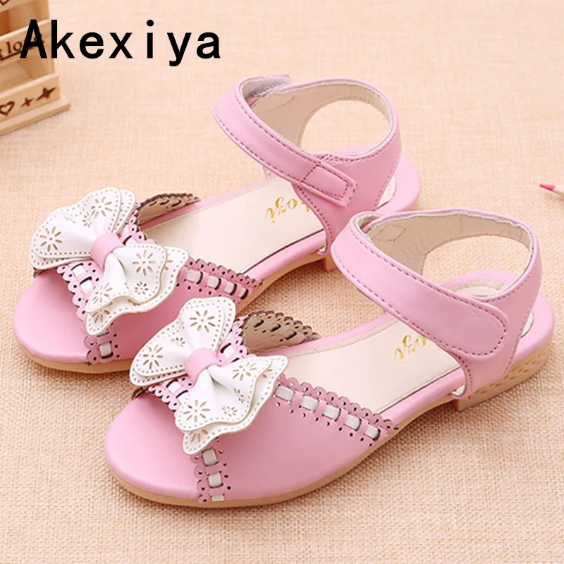 Akexiya Summer Baby Girls Sandals Girls Princess Flowers Sandals