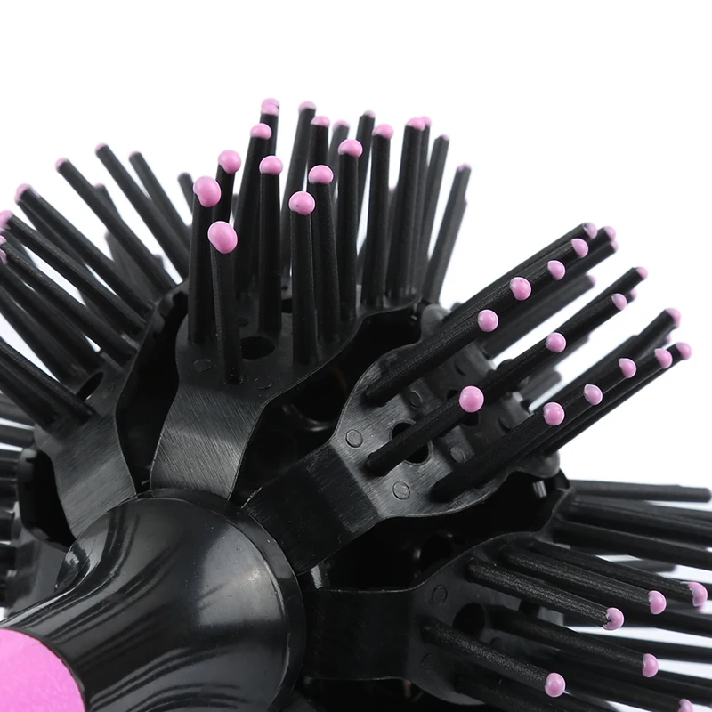 360 градусов мяч для укладки расческа-шар 3D щетки для завивки волос Макияж Мини-фен Detangling монодисперсный тепловой гребень для укладки
