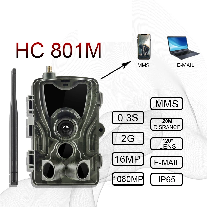 HC800M охотничья камера 16MP 1080P Trail камера 2G GSM ночная версия Ip65 Охотник за дикой природой камера Chasse HC801M