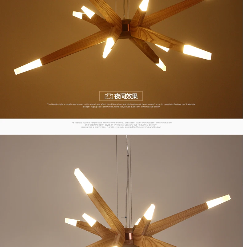 modernas luces colgantes para comedor modern suspention wooden